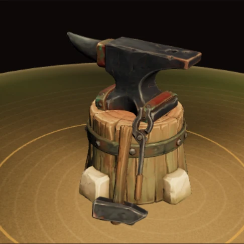 Foundry anvil — released stylised 3D prop